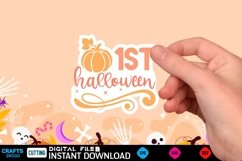 Halloween sticker Svg Design,Halloween Quotes Spooky sticker Product Image 1