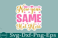 happy new year sticker Svg Bundle for Shirts 2025 New Year Product Image 8