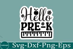 Back To School sticker svg Design School &amp; Teacher SVG Product Image 1