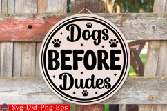 Dog Round Sign SVG Bundle Funny Dog Round Sign Dog Bundle Product Image 8