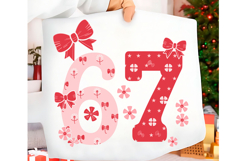 Pink Six Seven 67 PNG Svg Product Image 1