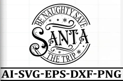 Christmas Round sign Svg Design Round Sign SVG quotes Product Image 1