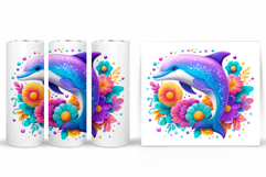 Dolphin Tumbler Design. Sea Tumbler Sublimation Product Image 2
