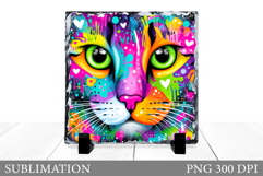 Cat Sublimation. Cat Slate Design Product Image 1
