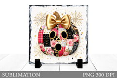 Halloween Pumpkin Slate Design. Halloween Sublimation Product Image 1