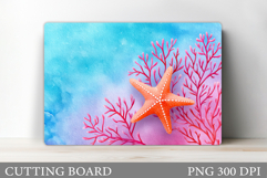 Starfish Cutting Board Design. Starfish Sublimation Product Image 1