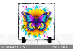 Butterfly Sublimation. Butterfly Slate Sublimation Product Image 1