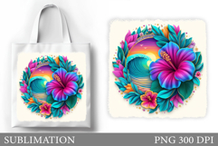 Sea Tote Bag Sublimation. Sea Sublimation Product Image 1