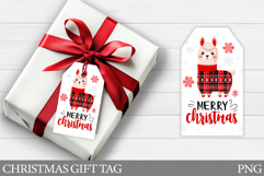 Christmas Animal Gift Tag. Christmas Lama Gift Tag Design Product Image 1