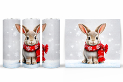 Christmas Bunny Tumbler. Christmas Tumbler Sublimation Product Image 2