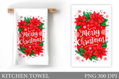 Merry Christmas Kitchen Towel. Christmas Kitchen Towel Product Image 1