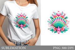 Seashell T-Shirt Design. Seashell Sublimation Product Image 1