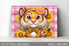 Cute Tiger Kitchen Cutting Board. Tiger Cutting Board Design Product Image 1