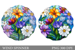 Flowers Wind Spinner Design. Wildflowers Wind Spinner Product Image 1