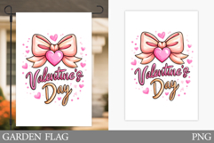 Valentine Garden Flag Design. Valentines Heart Garden Flag Product Image 1