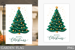 Christmas Tree Garden Flag. Merry Christmas Garden Flag Product Image 1