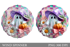 Cute Ghost Wind Spinner Design. Cute Halloween Wind Spinner Product Image 1