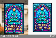 Christmas Tree Garden Flag. Christmas Garden Flag Design Product Image 1
