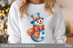 Snowman T-Shirt Design. Snowman Sublimation Product Image 1