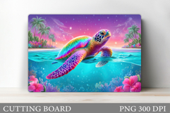 Turtle Kitchen Cutting Board. Sea Turtle Cutting Board Product Image 1