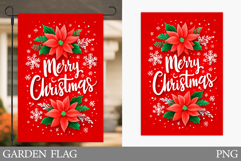 Merry Christmas Garden Flag. Christmas Garden Flag Design Product Image 1