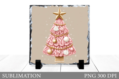 Christmas Tree Sublimation. Christmas Tree Slate Design Product Image 1