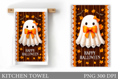 Halloween Ghost Towel Design. Halloween Kitchen Towel Product Image 1