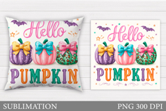 Pumpkin Pillow Design. Pumpkin Sublimation Product Image 1