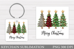 Merry Christmas Keychain. Christmas Keychain Design Product Image 1