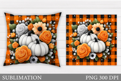 Pumpkin Pillow Design. Pumpkin Sublimation Product Image 1