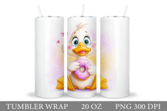 Cute Goose Tumbler Design. Cute Goose Sublimation Product Image 1