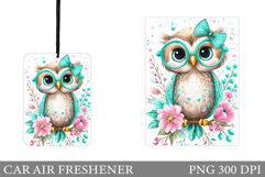Owl Car Air Freshener Design. Cute Owl Car Air Freshener Product Image 1