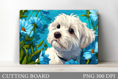 Cute Dog Cutting Board Design. Cute Dog Sublimation Product Image 1