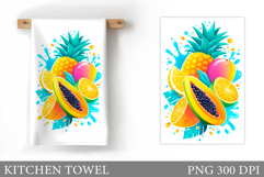 Fruits Kitchen Towel Design. Summer Kitchen Towel Product Image 1