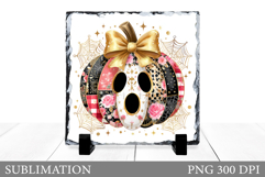 Halloween Pumpkin Slate Design. Halloween Slate Sublimation Product Image 1