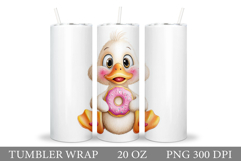Cute Goose Tumbler Design. Cute Goose Sublimation Product Image 1