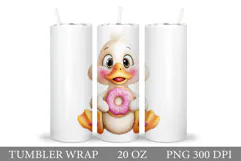 Cute Goose Tumbler Design. Cute Goose Sublimation Product Image 1