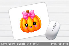 Cute Pumpkin Mouse Pad. Halloween Pumpkin Mouse Pad Design Product Image 1