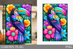 Toucan Garden Flag Design. Bird Garden Flag Sublimation Product Image 1