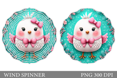 Christmas Bird Wind Spinner. Christmas Wind Spinner Design Product Image 1