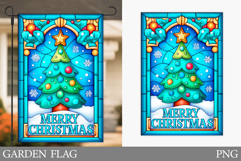 Christmas Tree Garden Flag. Christmas Garden Flag Design Product Image 1