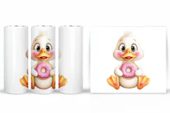 Cute Goose Tumbler Design. Cute Goose Sublimation Product Image 2