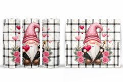 Valentines Gnome Tumbler. Valentines Tumbler Sublimation Product Image 2