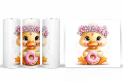 Cute Goose Tumbler Design. Cute Goose Sublimation Product Image 2