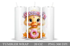 Cute Goose Tumbler Design. Cute Goose Sublimation Product Image 1