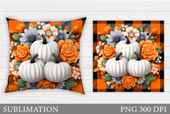 Pumpkin Pillow Design. Pumpkin Sublimation Product Image 1