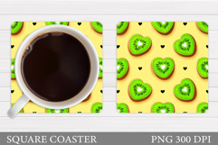 Kiwi Coaster Design. Kiwi Sublimation Product Image 1