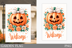 Halloween Pumpkin Garden Flag. Garden Flag Sublimation Product Image 1