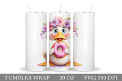 Cute Goose Tumbler Design. Cute Goose Sublimation Product Image 1