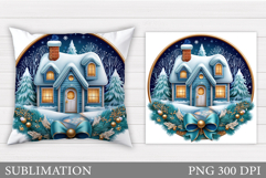 Christmas Pillow Design. Christmas Sublimation Product Image 1